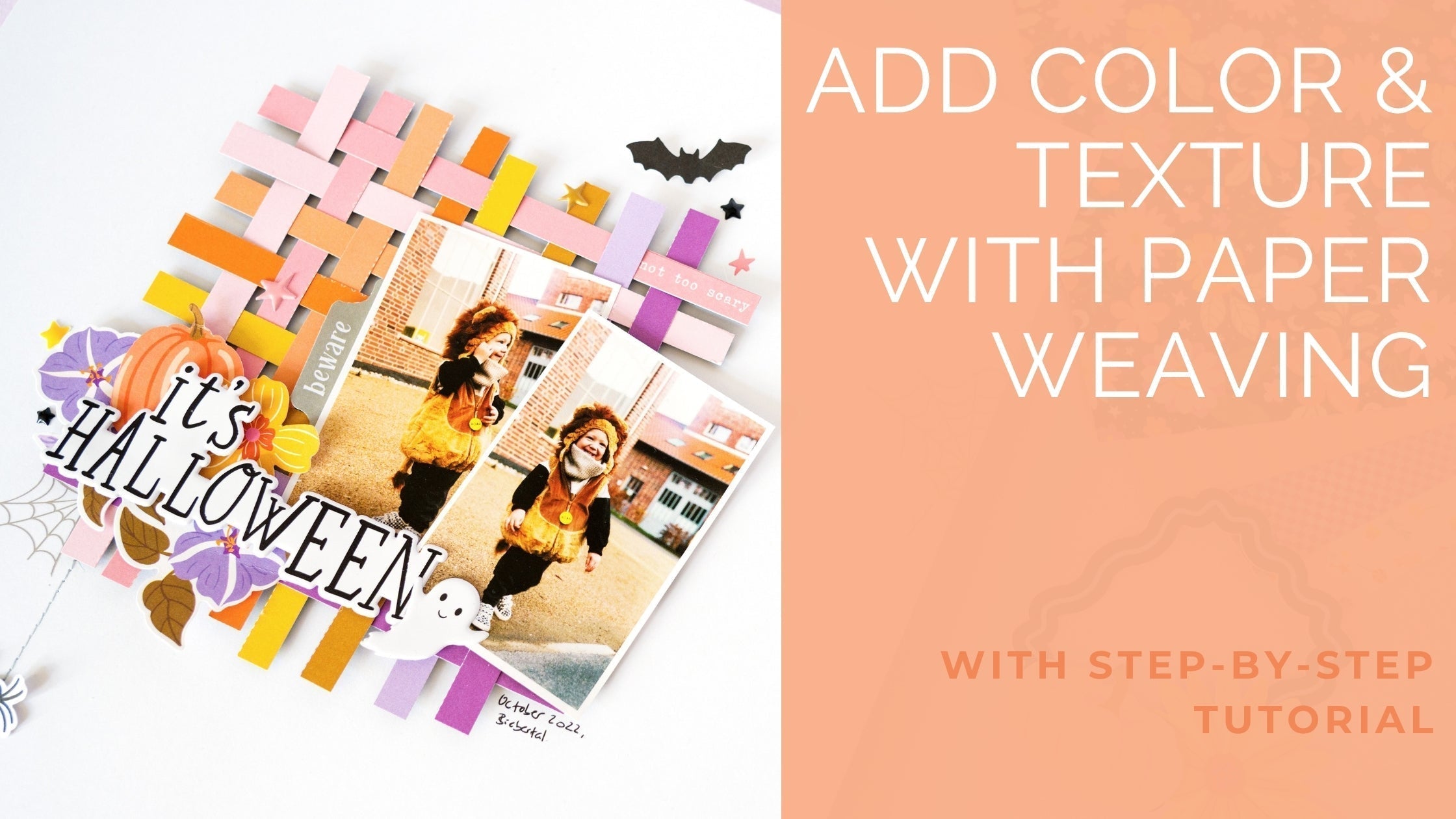 Custom Background with Paper Weaving | Kathleen Schmelz