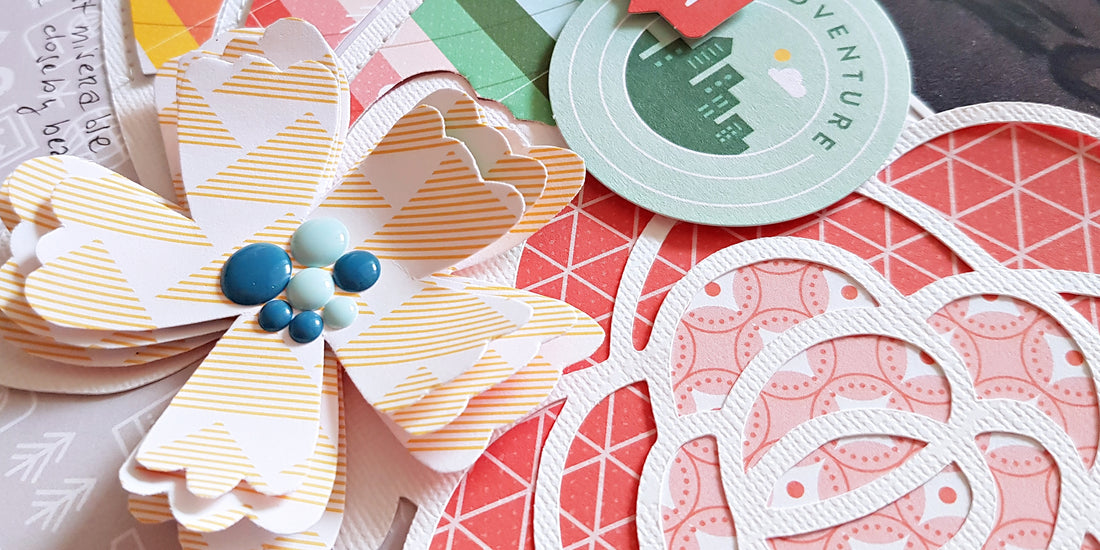 Rainbows - Out and About layout inspiration | Zsoka Marko