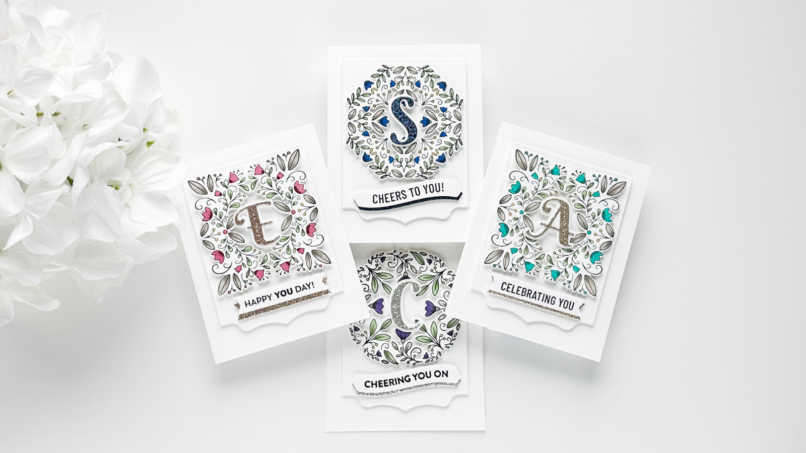 Ornate Floral Monograms | Cheryl Espie
