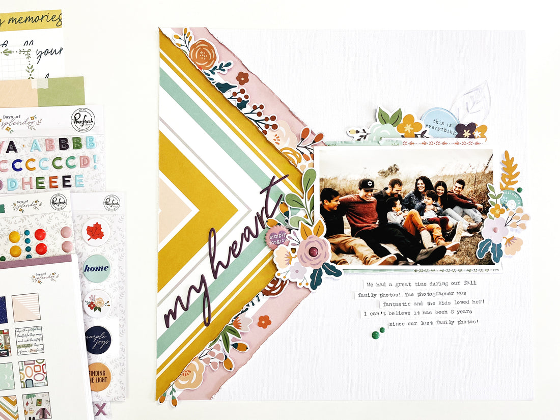 Days of Splendor Scrapbook Layout | Erica Thompson