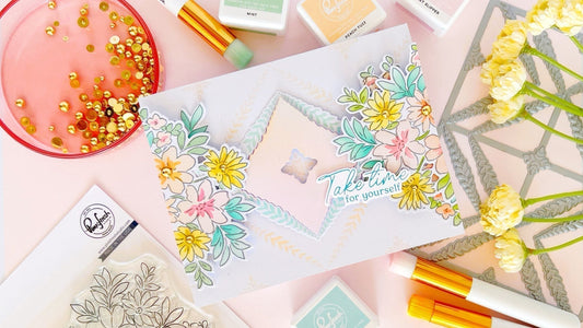 Soft Pastel Cardmaking Inspiration with Flowers for the Soul | Kathleen Schmelz