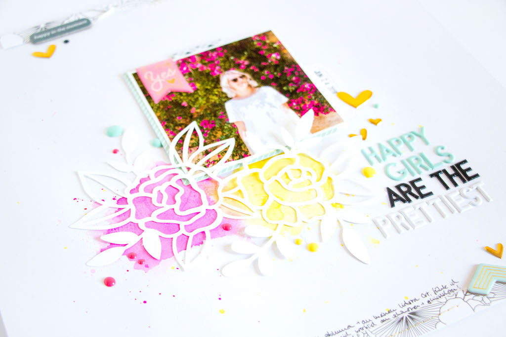 Black & White with Pops of Color Layout Inspiration | Kathleen Graumüller