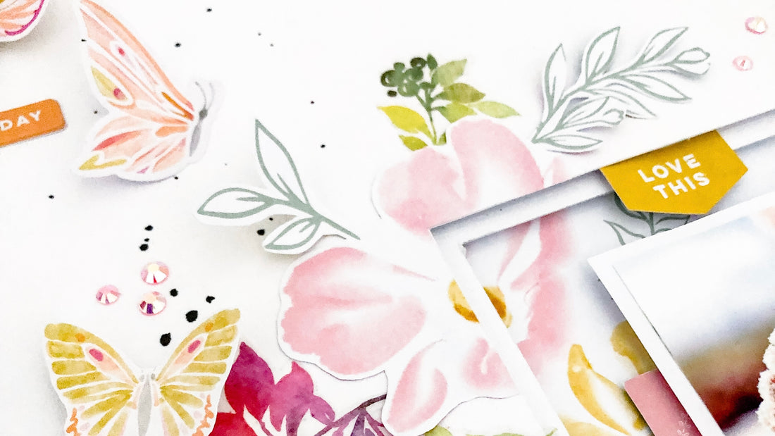 Mixing Happy Heart Collection and Rainbow Floral Washi | Susi Becerra