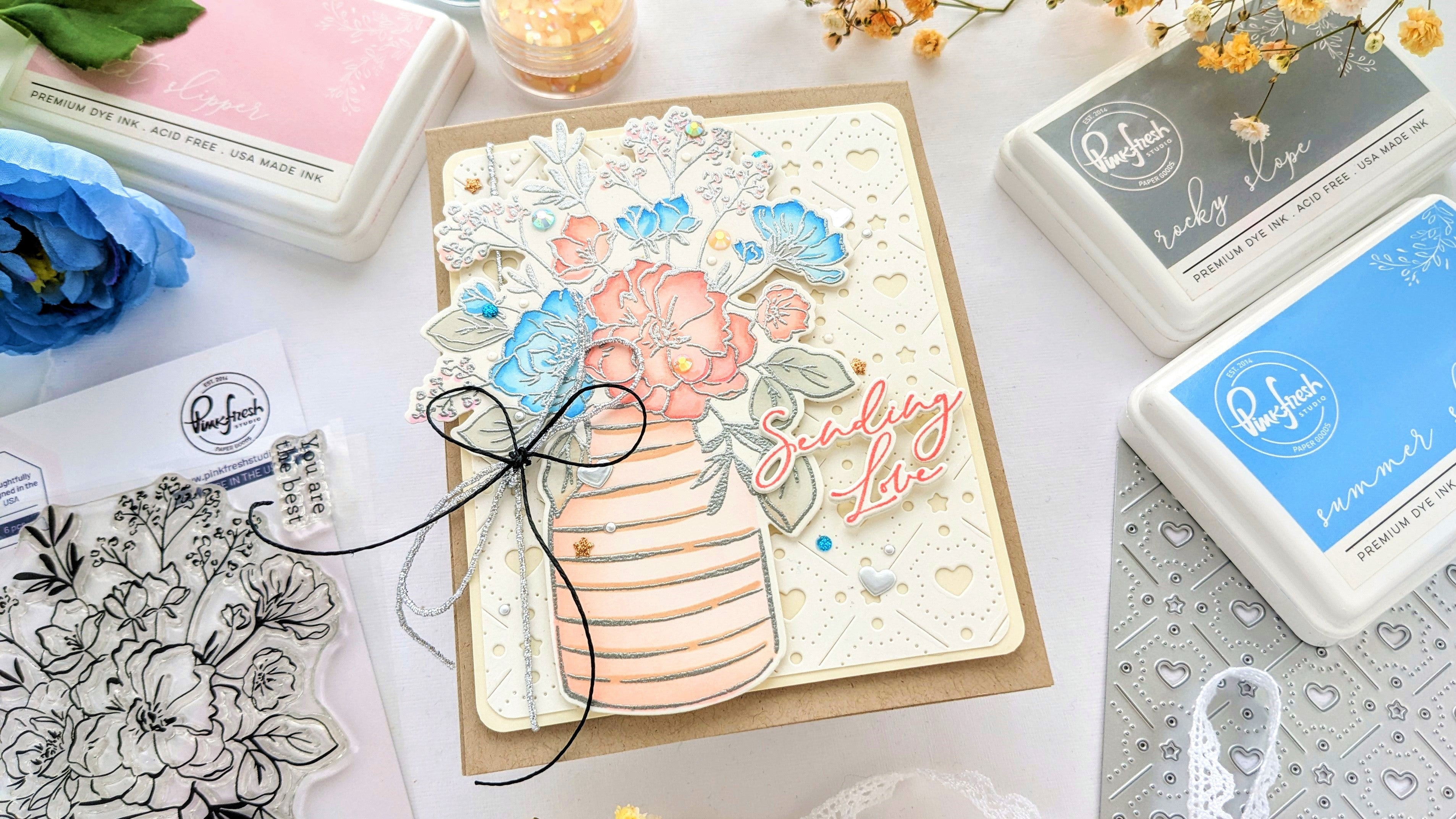 Soft Inky Bouquet | Anne Fiene – Pinkfresh Studio