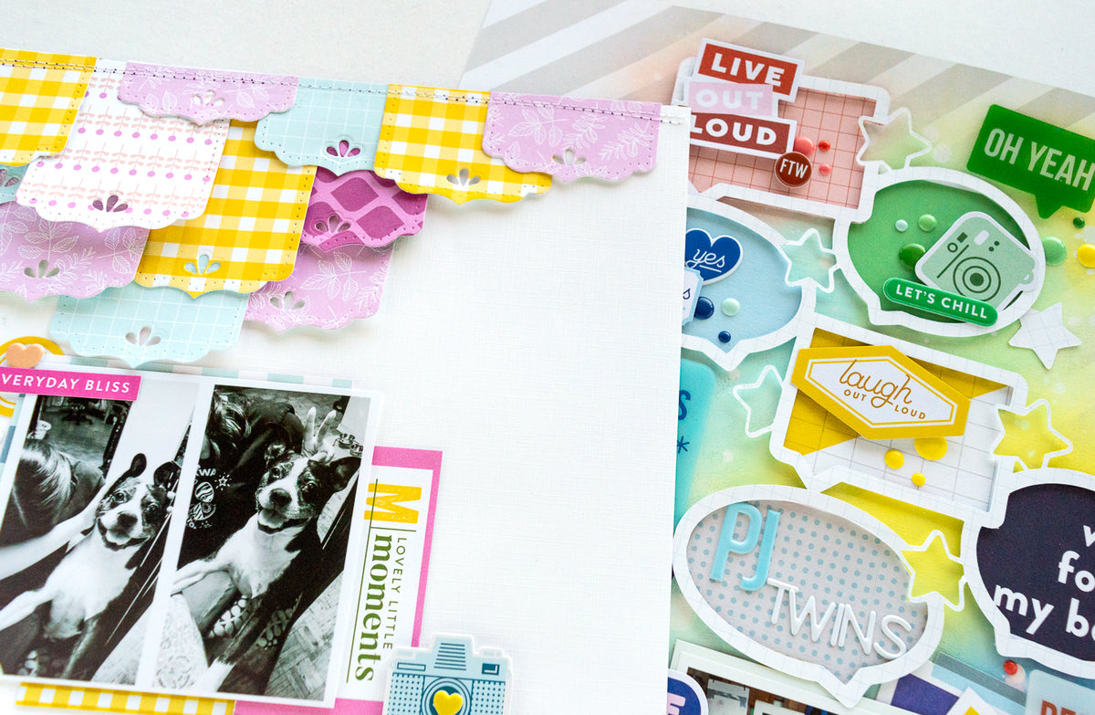 Scrapbook Layouts with Noteworthy and Super Cool | Nathalie DeSousa