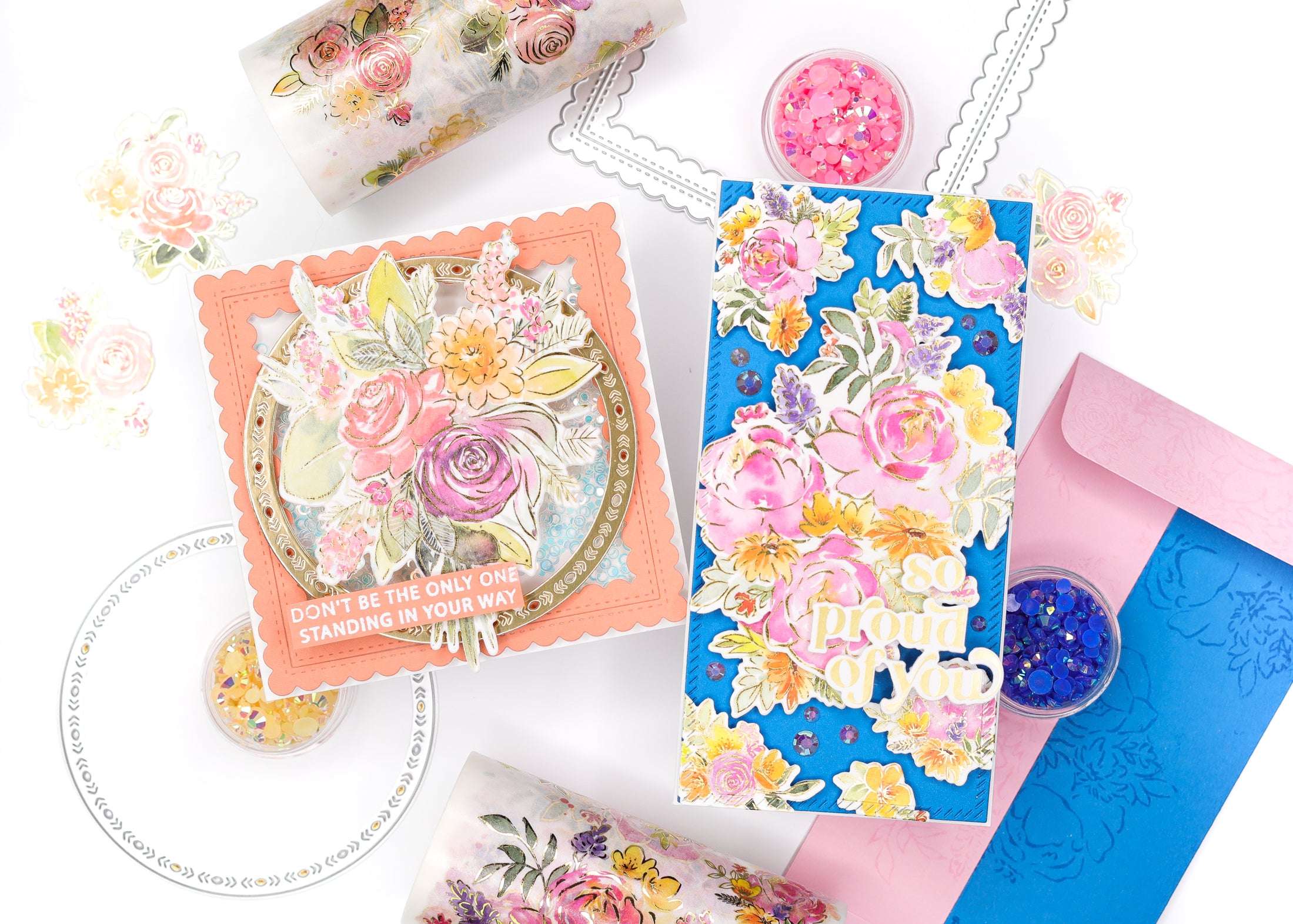 Pairing Washi with Essentials Dies | Jenny Colacicco