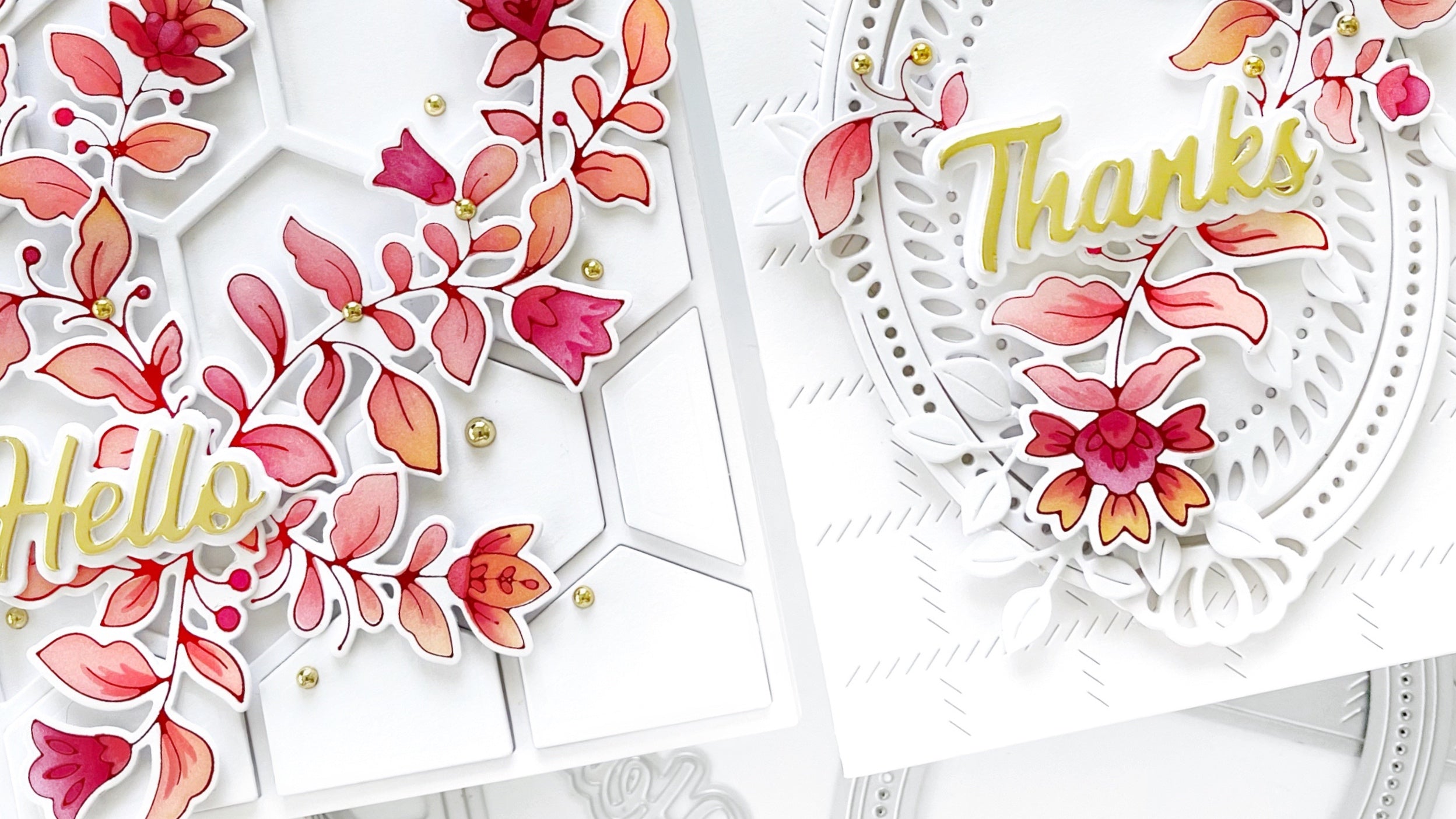 Folk Garden 2 - Two for One Cards | Dilay Nacar – Pinkfresh Studio