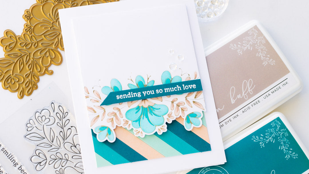 Simple Partial Die Cutting with the Charming Floral Border | Angela Simpson