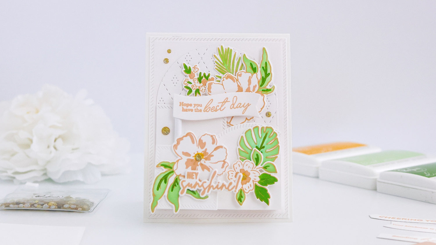 Modern & Geometrical Sunshine On My Mind Inspiration Card┃Yasmin Diaz