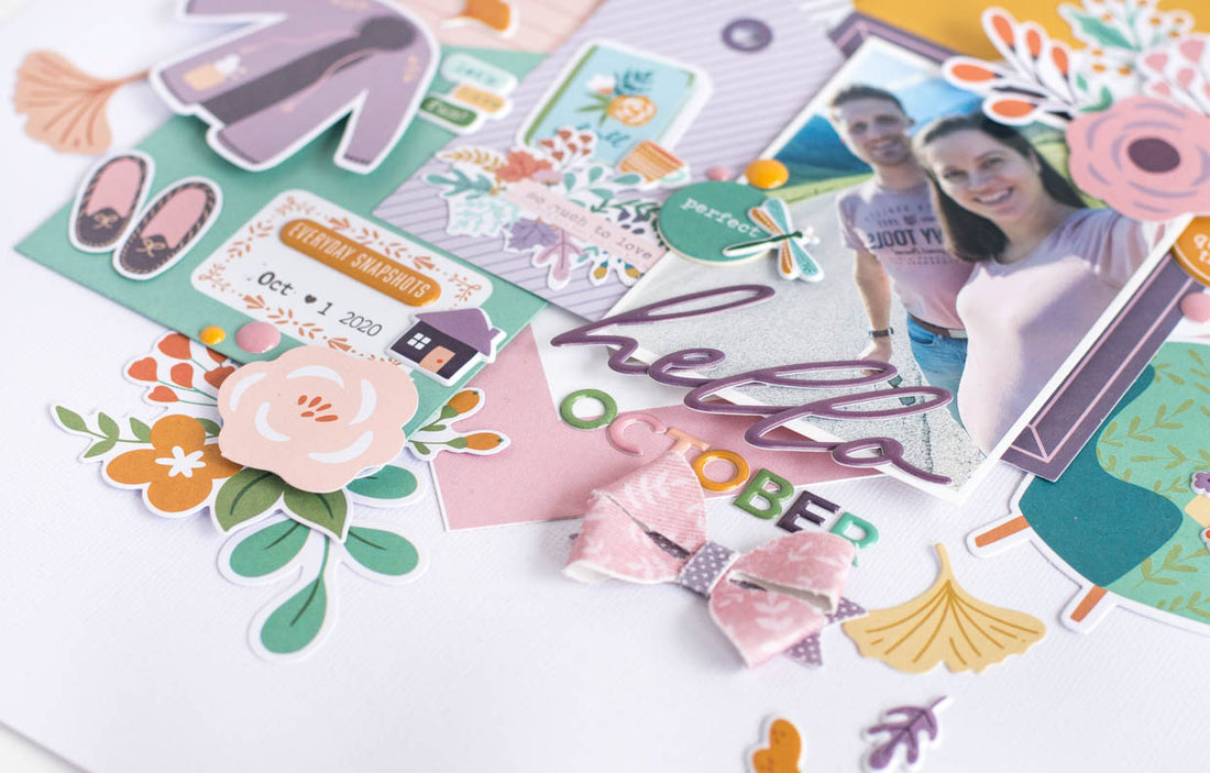 Fall-themed Scrapbook Layout I Flora Farkas