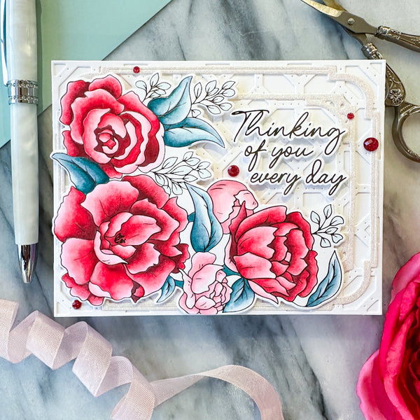 Floral Tea Kettle Cut File – Pinkfresh Studio