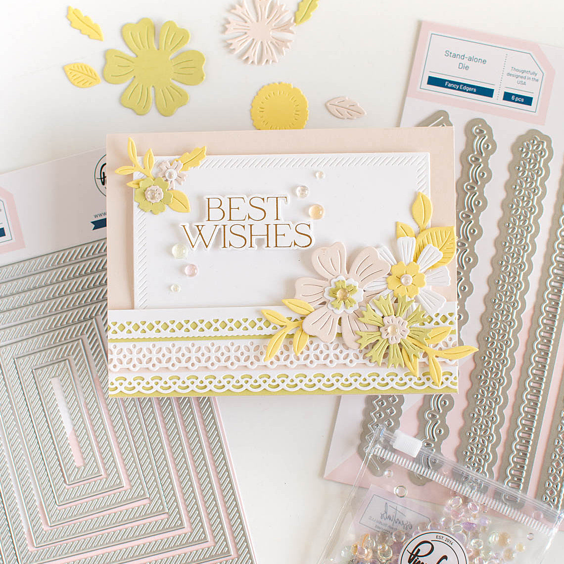 Essentials: Nested Rectangles Diagonal Stitch die
