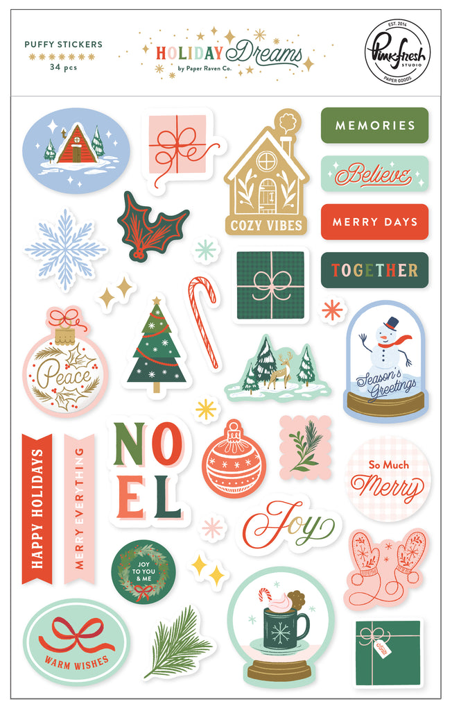 Holiday Dreams: Puffy Stickers
