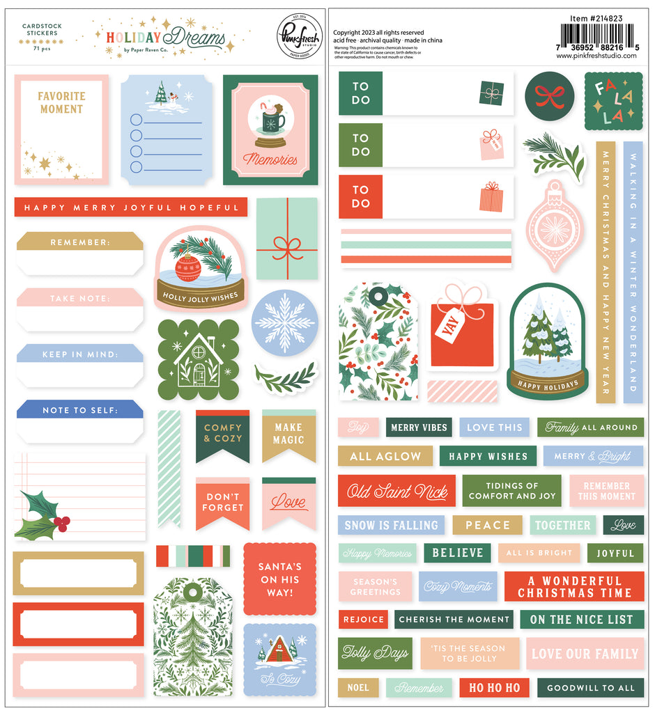 Holiday Dreams: Cardstock Stickers