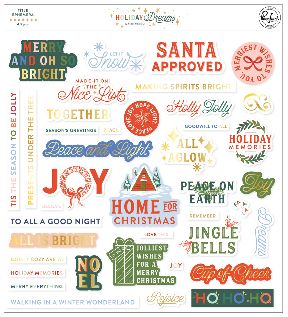 Holiday Dreams: Title Ephemera