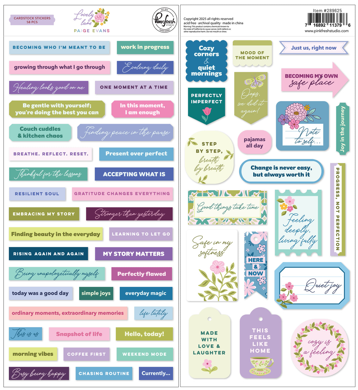 Lovely Lane: Cardstock Stickers