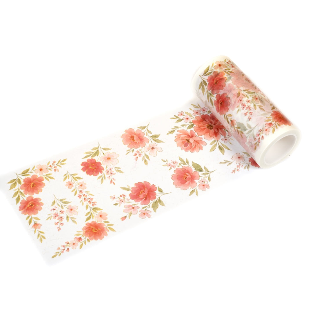 Peony Glow washi