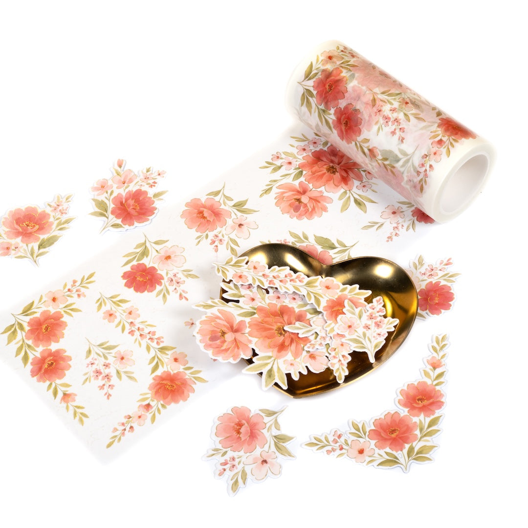 Peony Glow washi