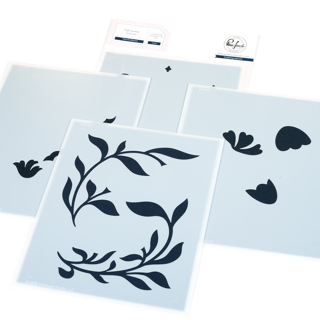 Moonlit Blooms stencil