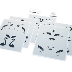 Swan Reverie stencil