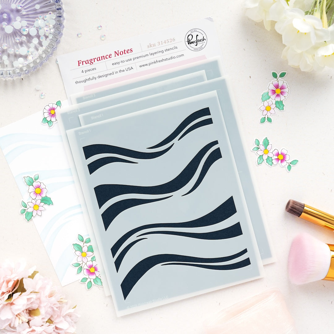 Fragrance Notes stencil