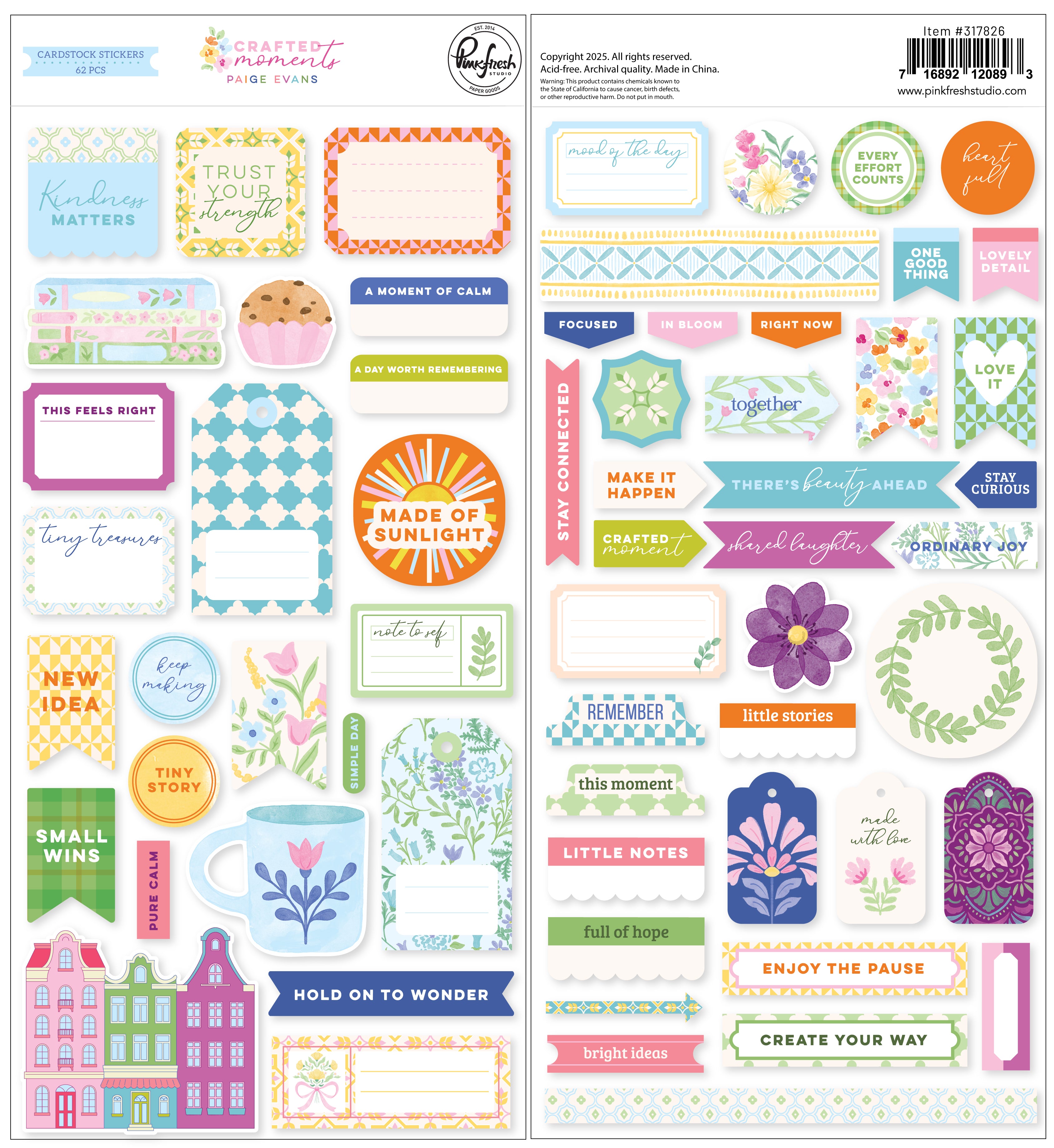Crafted Moments: Cardstock Stickers