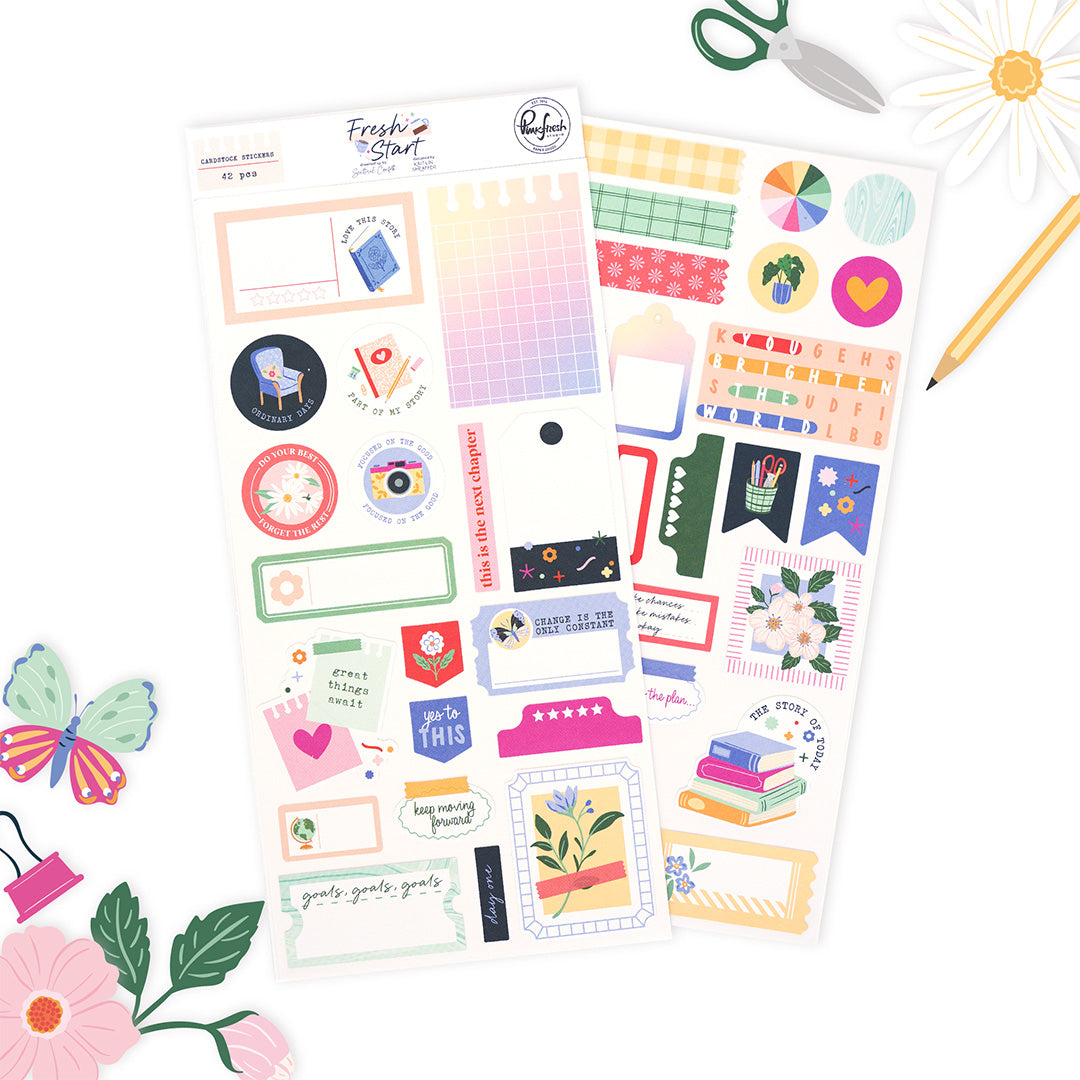 Fresh Start: Cardstock Stickers