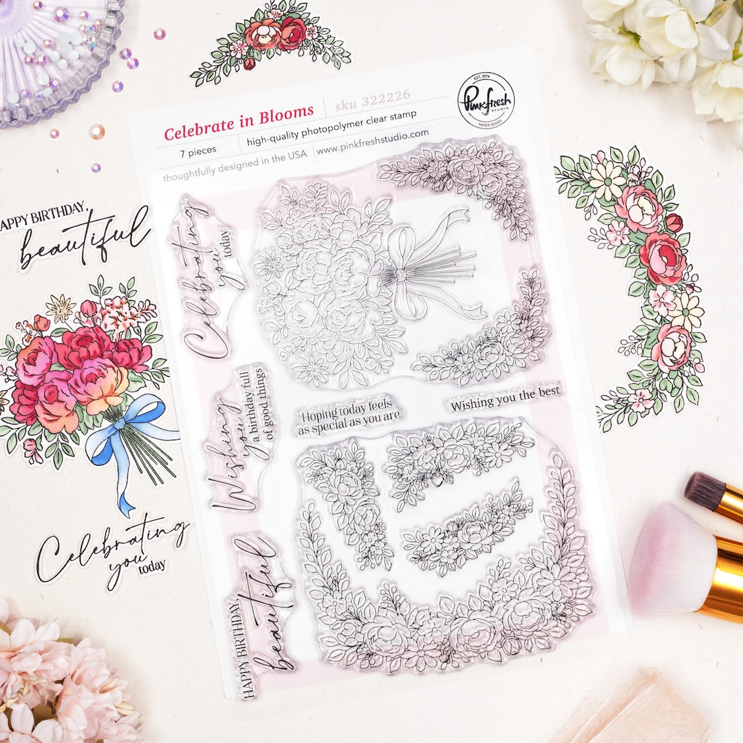 Celebrate in Blooms stamp
