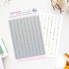Starlit Strands press plate