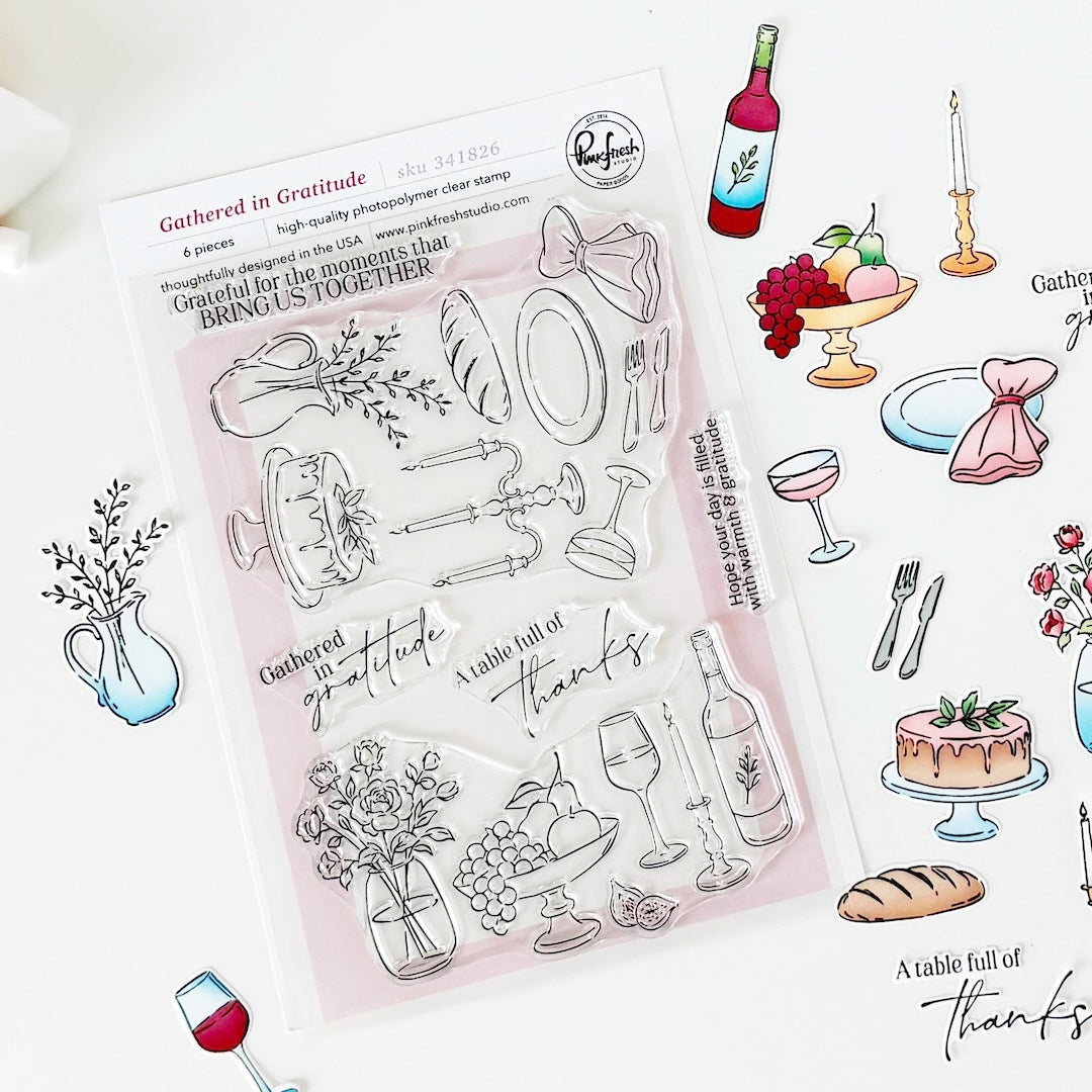 Gathered in Gratitude stamp