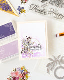 Slim Leafy Squares Stencil