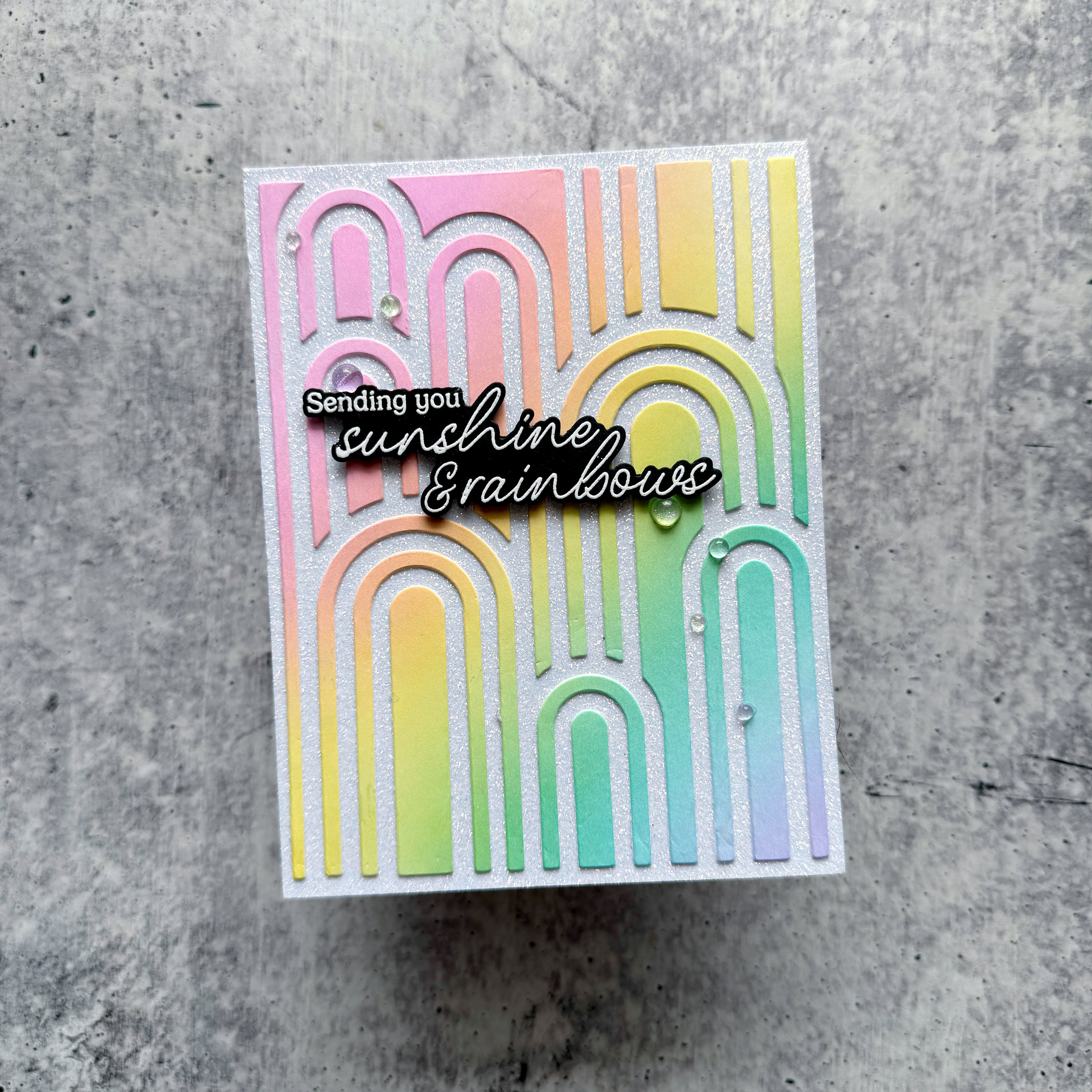 Elevated Rainbows coverplate die