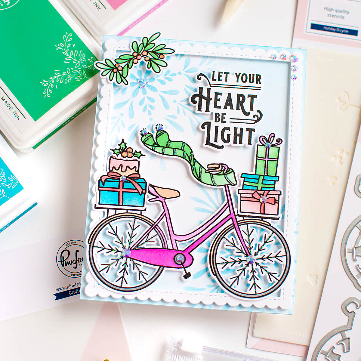 Holiday Bicycle stencil