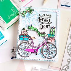 Holiday Bicycle stencil