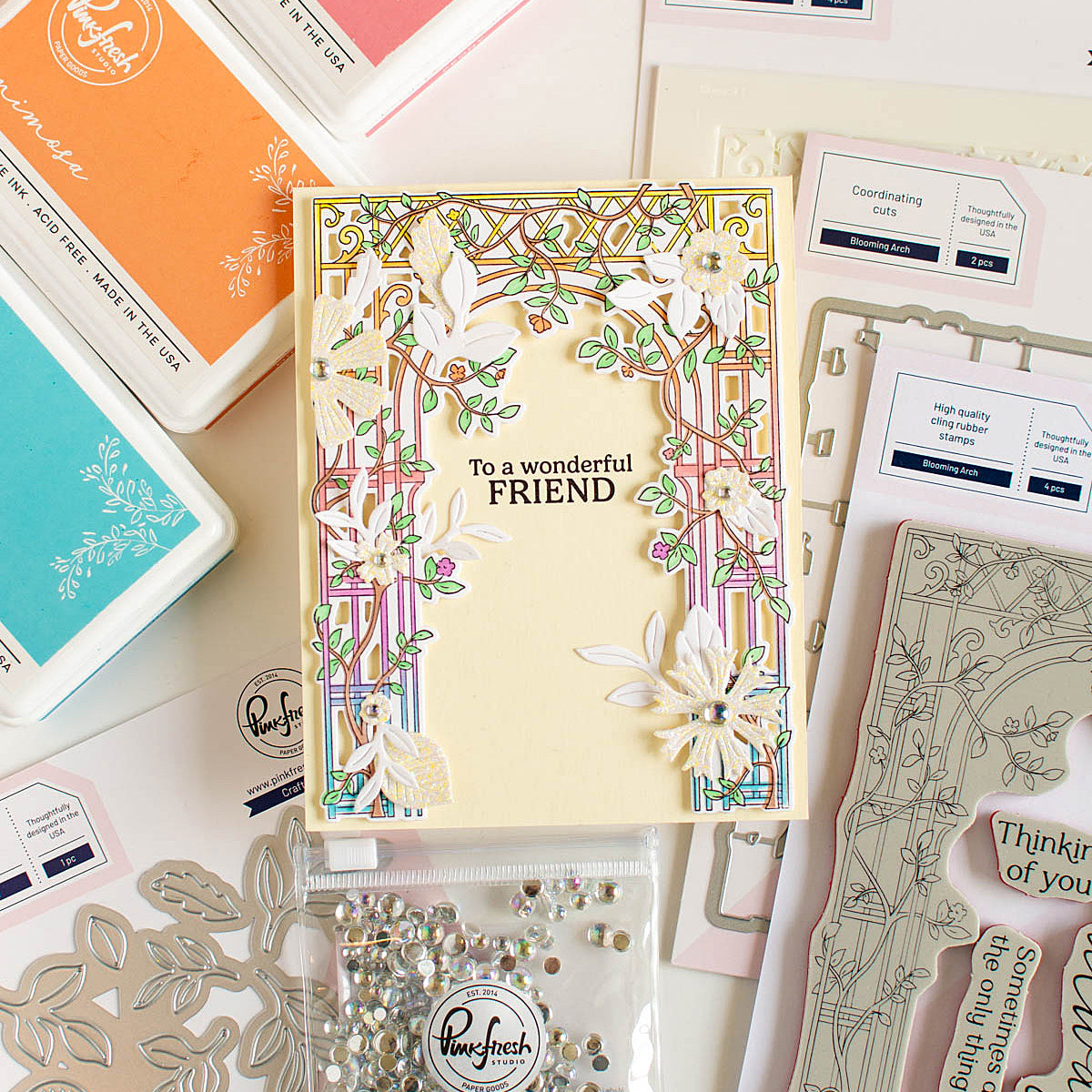 Blooming Arch cling stamp
