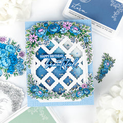 Lacy Lattice coverplate die