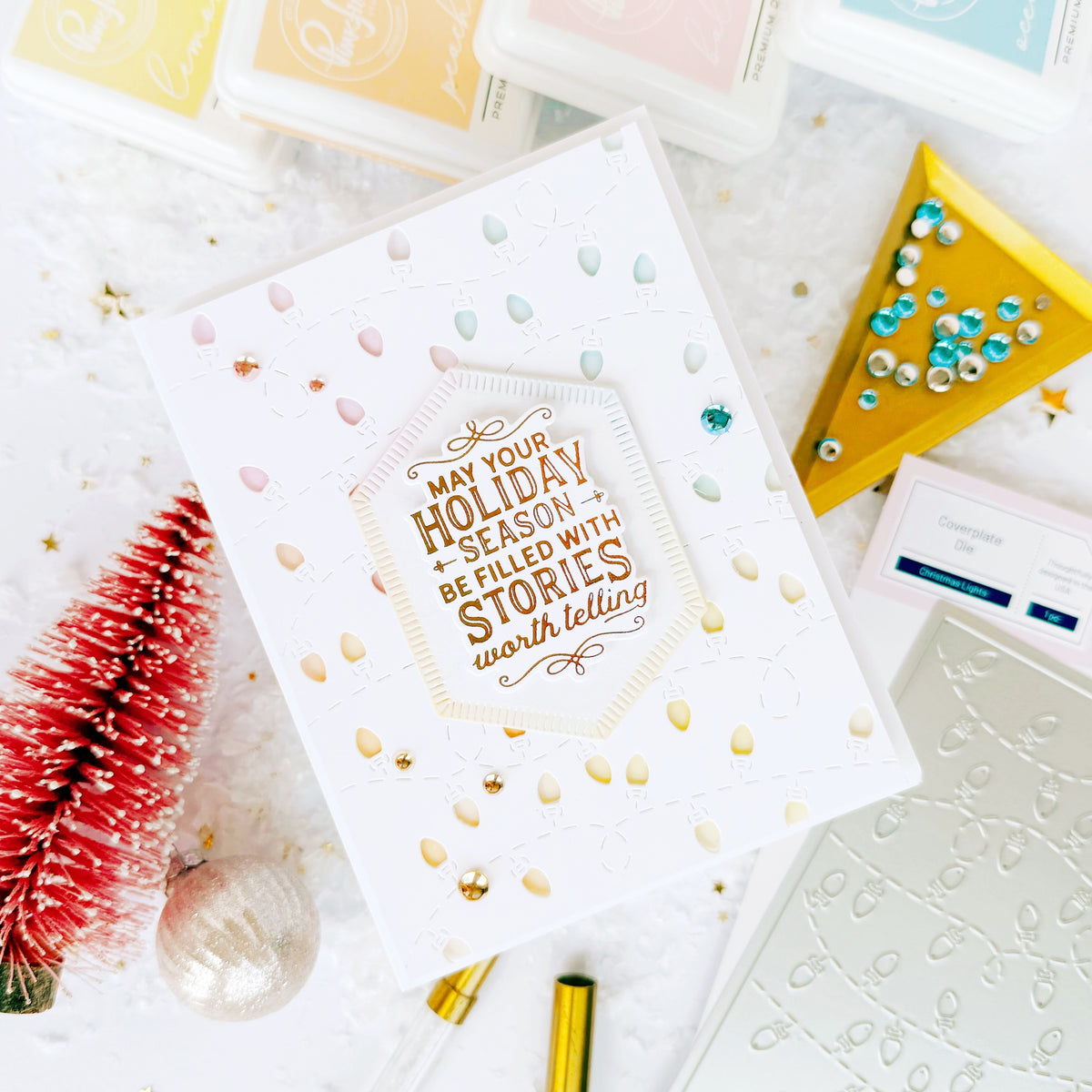 Essentials: Nested Hexagons Blanket Stitched die