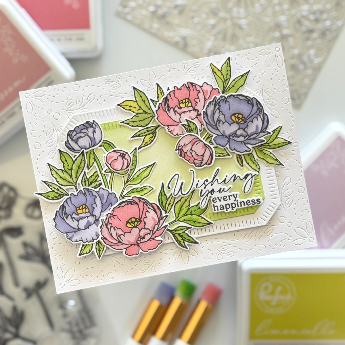 Blushing Blooms die