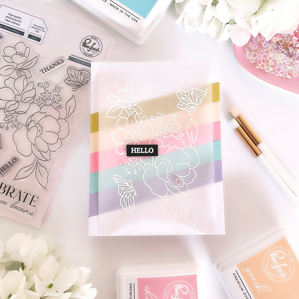 Butterflies in Bloom stamp