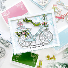 Holiday Bicycle stencil