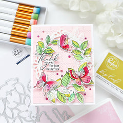 Fluttering Butterflies stamp