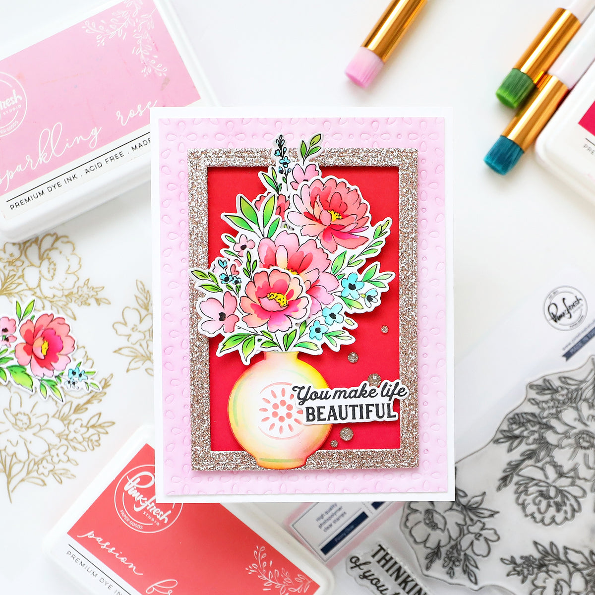 Peony Glow stamp