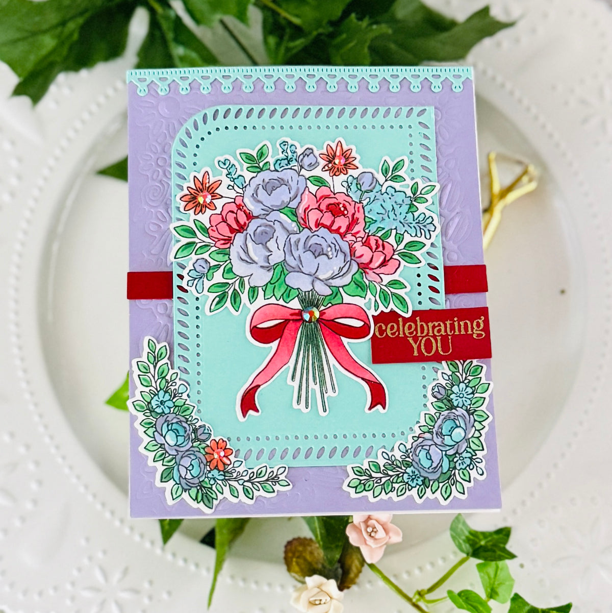 Celebrate in Blooms stamp