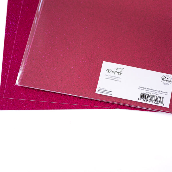 Essentials Glitter Cardstock: Magenta – Pinkfresh Studio