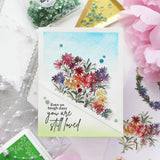 Rainbow Daisies stamp