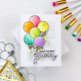 Ribbons & Balloons stencil