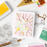 Layered Sunburst Stencil set