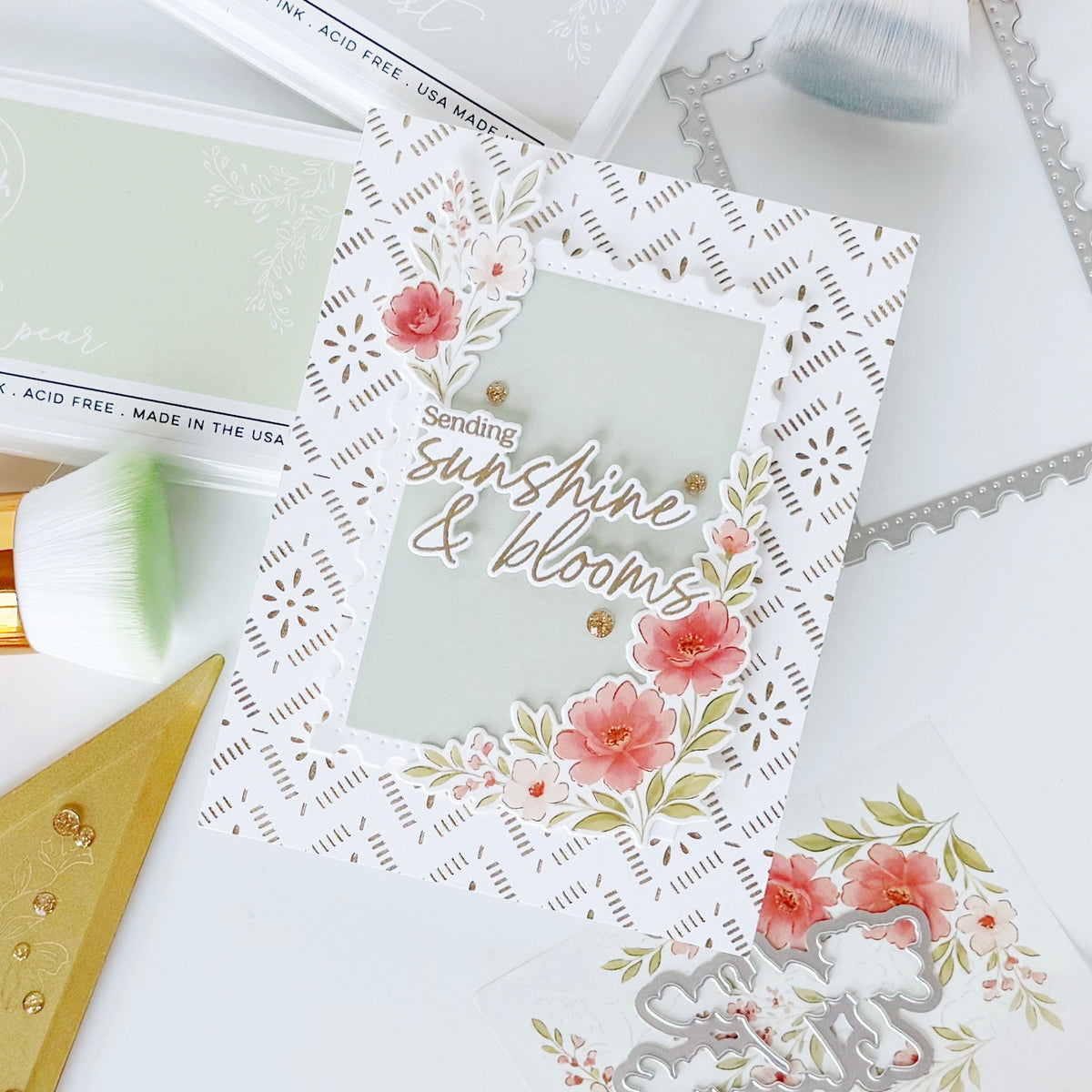 Peony Glow washi