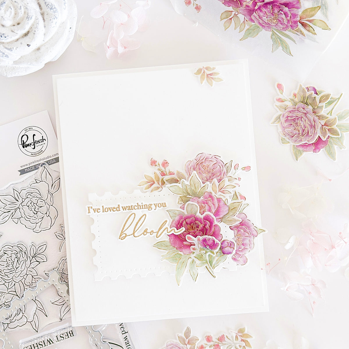 Peony Perfection: Pink washi