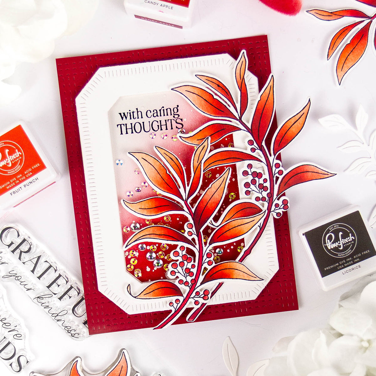 Grateful Greenery stamp